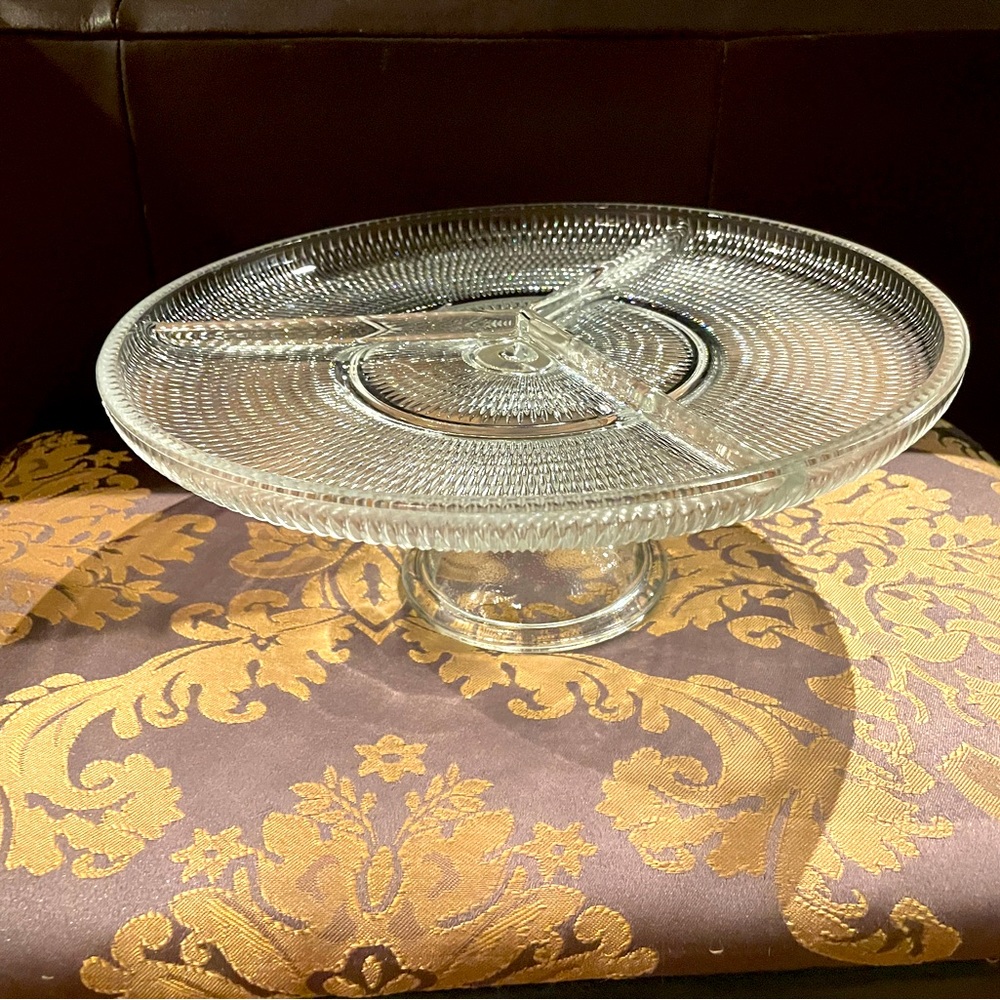 Vintage Divided Dessert/Candy/Nuts/Cake Stand